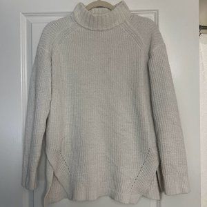 A New Day white mock neck pullover tunic sweater size XS